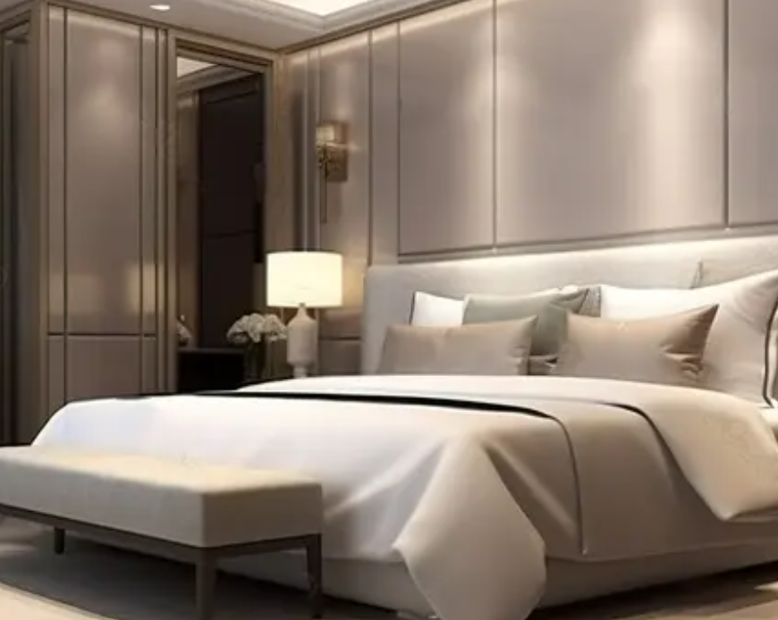 Hotelkamer met comfortabel bed en eigen glasvezelaansluiting via Fibre to the Room